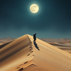 over the man